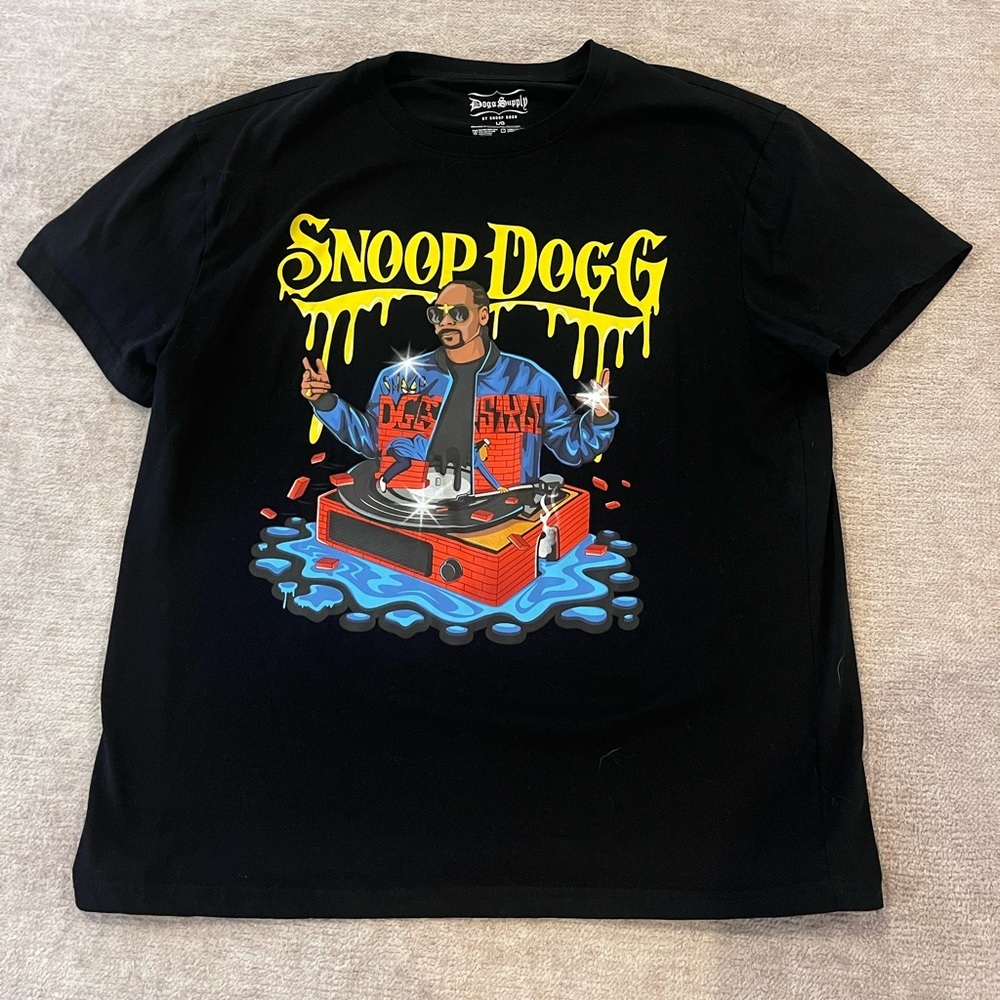 Dogg Supply by Snoop Dogg Men's & Big Men's Logo Drip Graphic T-Shirt Size L - Picture 2 of 5